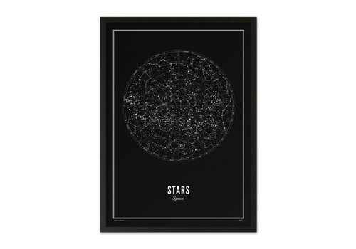 Wijck Poster 50x70 - Stars black