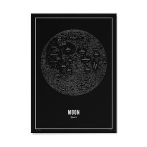 Wijck Moon (black) | 30 x 40 cm