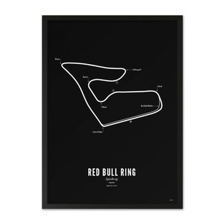 Wijck Poster A4 - Circuit Spielberg zwart