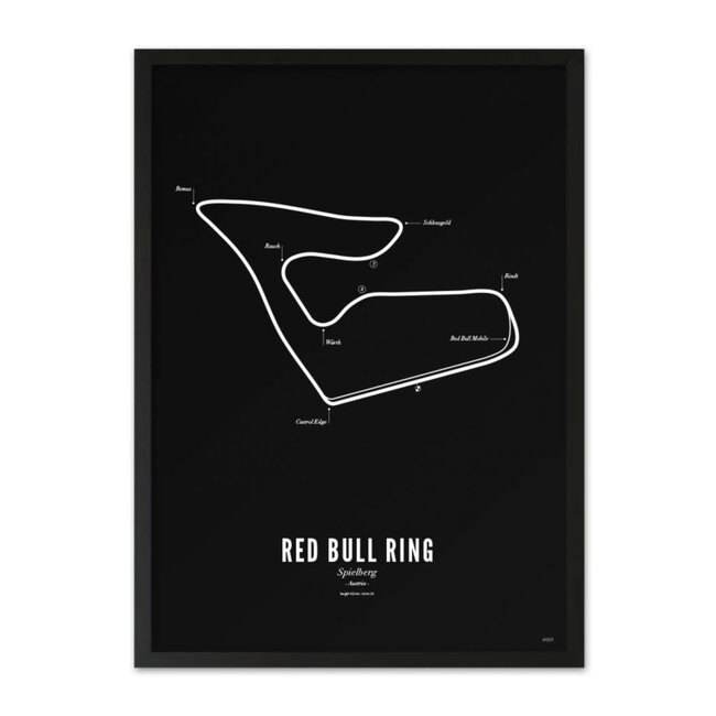 Wijck Poster A4 - Circuit Spielberg zwart