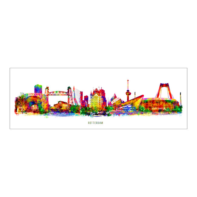 Rotterdam Skyline - Pop Art