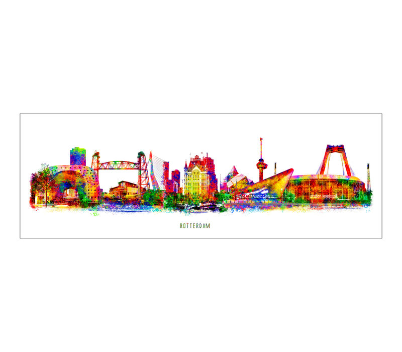 Rotterdam Skyline - Pop Art