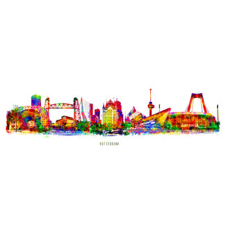 Rotterdam Skyline - Pop Art