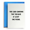 Quite Good Cards One friend