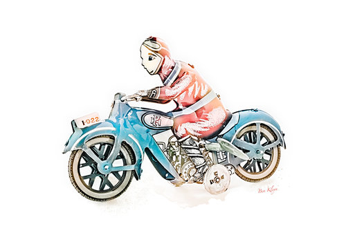 Ben Kleyn Speelgoed Motor | Vintage poster | 30x30 cm