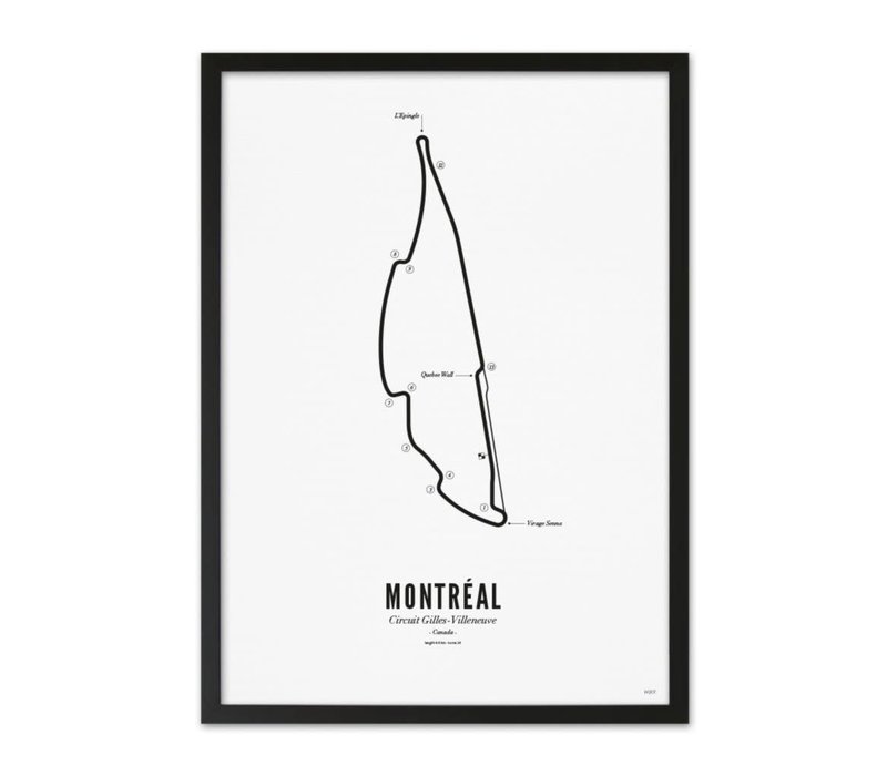 Poster A4 - Circuit Montreal wit