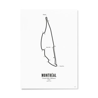 Wijck Poster A4 - Circuit Montreal wit