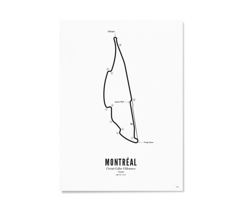 Poster A4 - Circuit Montreal wit