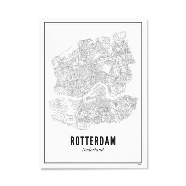 Wijck Poster 30x40 - Rotterdam stad