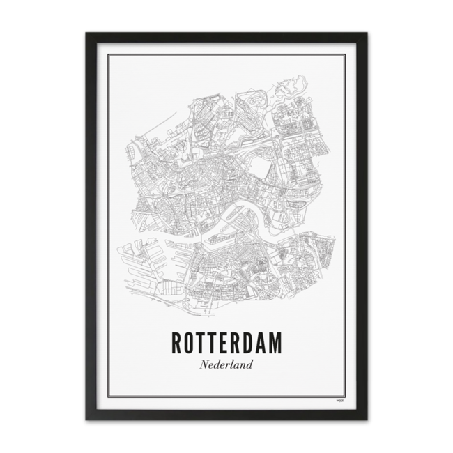 Wijck Poster 30x40 - Rotterdam stad