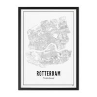 Poster A4 - Rotterdam stad