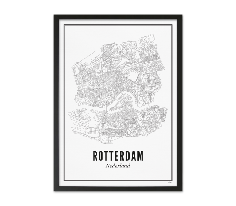 Poster A4 - Rotterdam stad