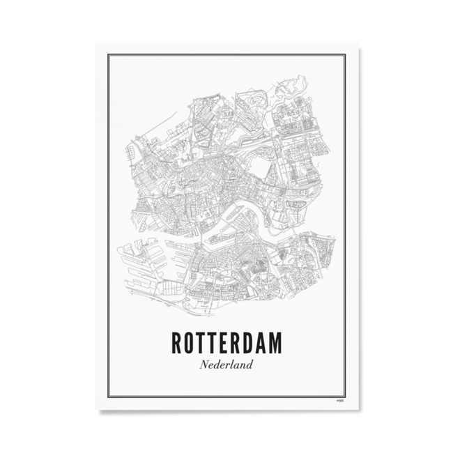 Wijck Poster Rotterdam stad | 50x70 cm | Wijck