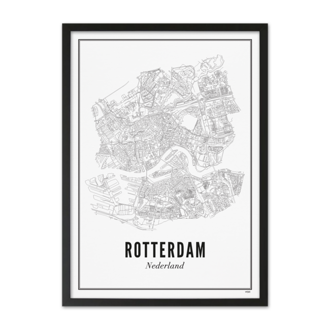 Wijck Poster Rotterdam stad | 50x70 cm | Wijck