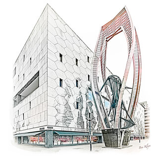 Rotterdam | Poster | Bijenkorf 2 | Vintage |