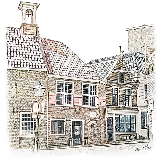 Oud Rotterdam | Vintage Poster | 30 x 30 cm