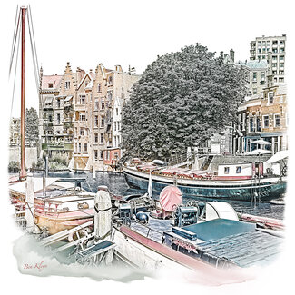 Rotterdam | Poster | Delfshaven 5 | Vintage |