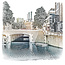 Hoogstraat - Rotterdam | Vintage poster | 30 x 30cm
