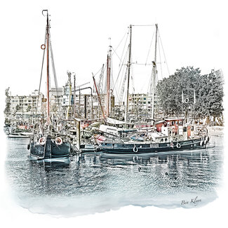 Rotterdam | Poster | Leuvenhaven | Vintage |