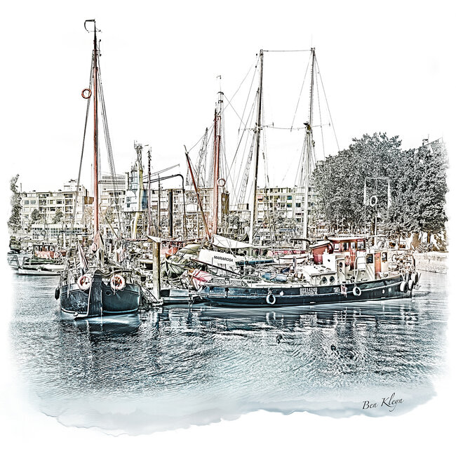 Rotterdam | Poster | Leuvenhaven | Vintage |