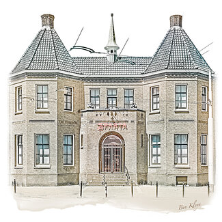 Poster Vintage - Kasteel Sparta