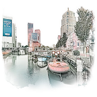 Rotterdam | Poster | Wijnhaven | Vintage |