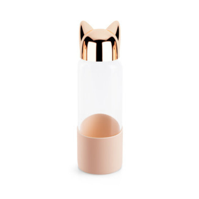 Balvi Waterfles poezendop goud  350ml