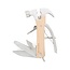 Kikkerland Houten Mini Gereedschappen Tool - Sleutelhanger