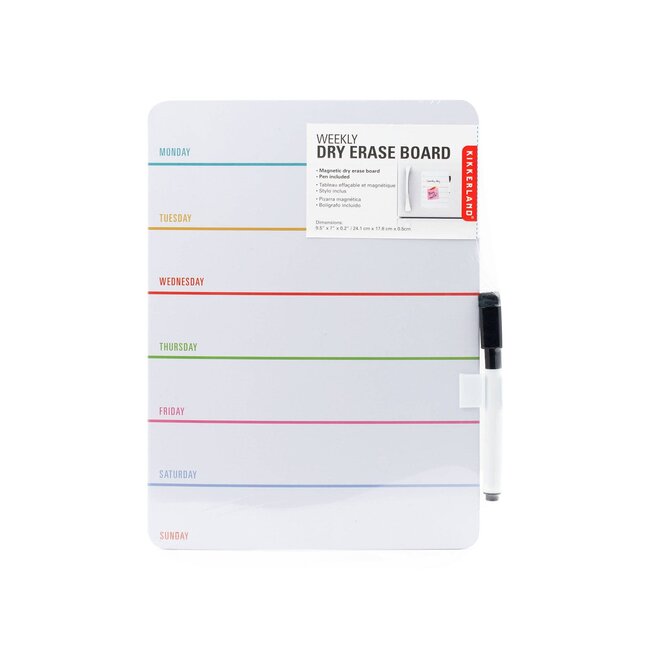 Kikkerland Weekplanner met stift