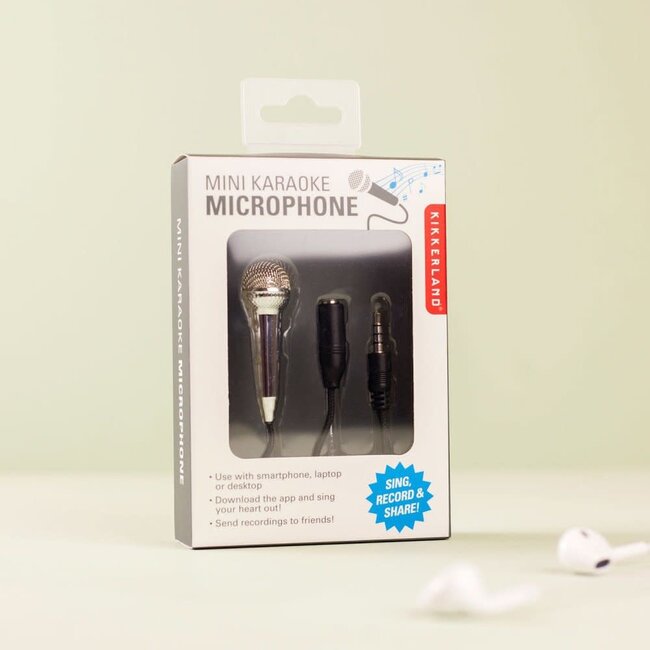 Kikkerland Mini karaoke microfoon voor mobiel