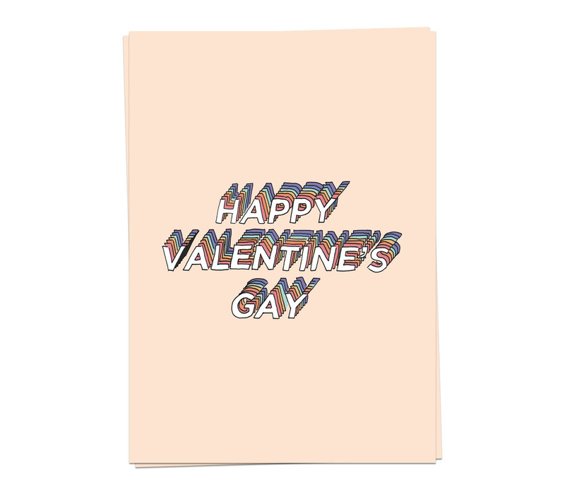 Wenskaart Happy Valentine's Gay