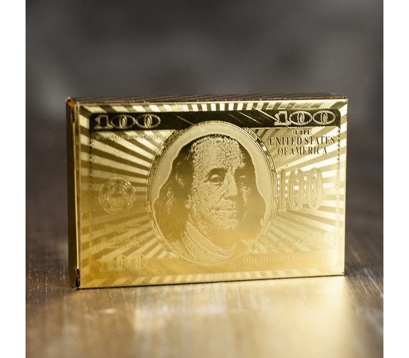 Speelkaarten- gouden dollars