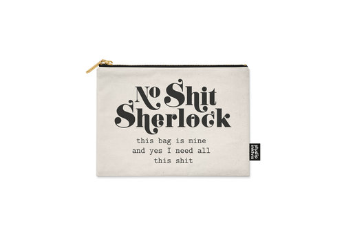 Studio Inktvis Canvas etui | No shit, Sherlock!