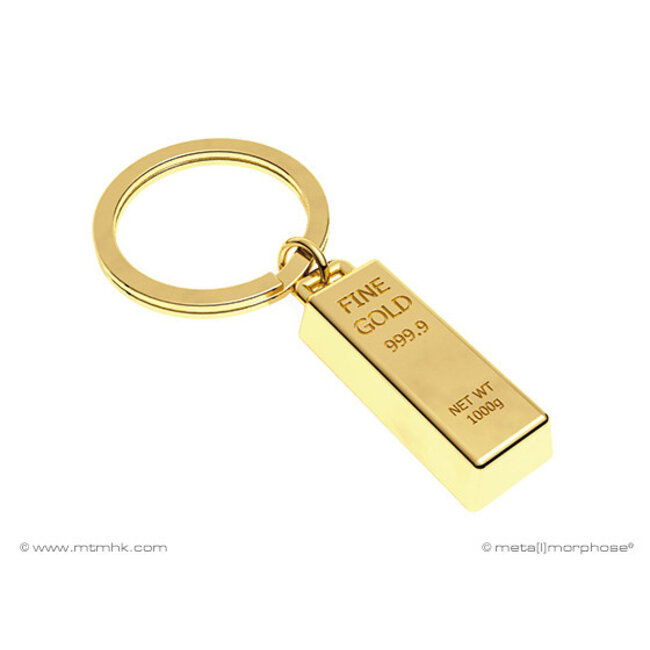 Sleutelhanger goudstaafje