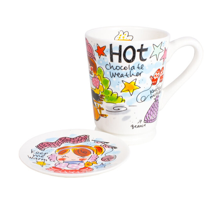 BLOND AMSTERDAM Set Mazagran Hot Chocolate-blauw