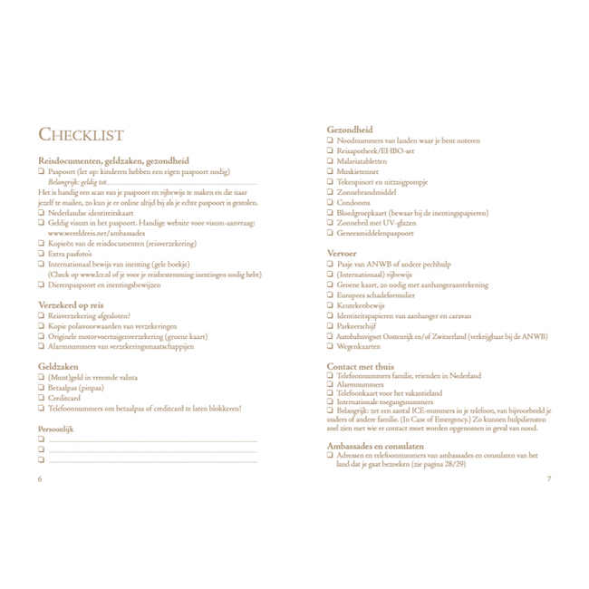 De Lantaarn Travel reisdagboek- wereldbol