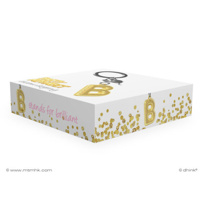 Sleutelhanger Ballonletter B