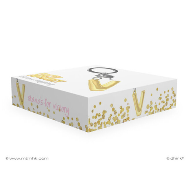 Sleutelhanger Ballonletter V