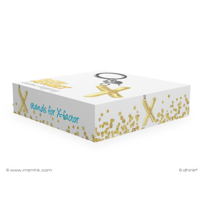 Sleutelhanger Ballonletter X