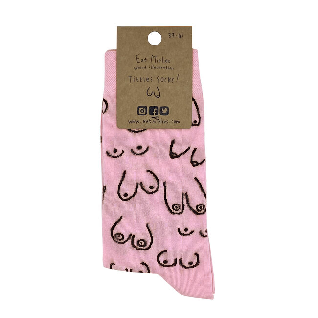 Eatmielies Sokken - Titties pink (37-41)