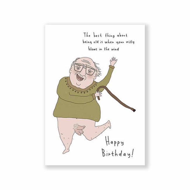 Eatmielies Kaart - Willy blows in the wind Happy Bday