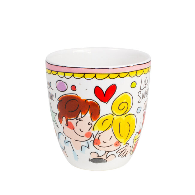 BLOND AMSTERDAM Minimug Even bijkletsen pink (laatste exemplaar)