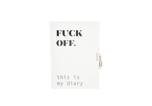 Housevitamin Dagboekje met slot - Fuck Off