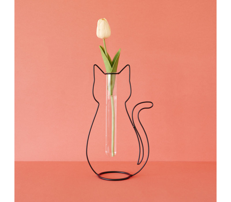 Vase cat silhouette | Vaasje