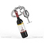 Sleutelhanger Wijnfles met glas