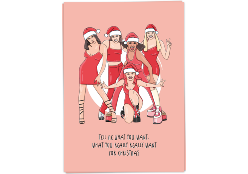 Kaart Blanche Spice Girls Christmas (really want)