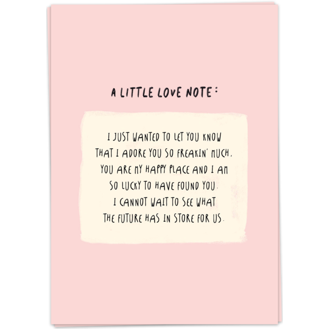 A little love note