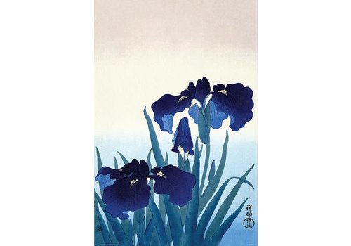 Poster Ohara Koson Iris Flowers