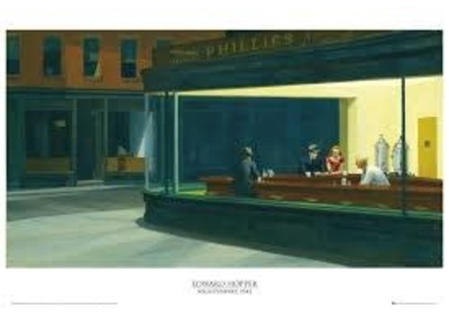 Edward Hopper - Nighthawks (poster)