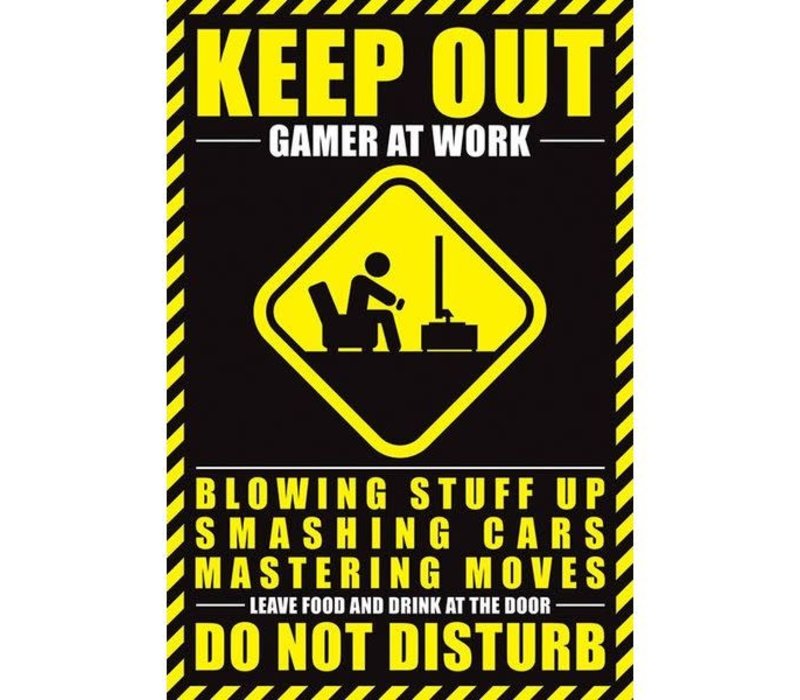 Poster Gamer at work